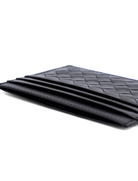 Мужской картхолдер кожаный черный - фото 4 - Miraton