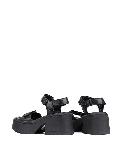 Женские босоножки WINDSOR SMITH кожаные черные - фото 3 - Miraton