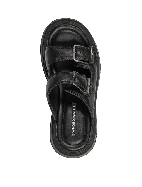 Жіночі сабо WINDSOR SMITH COVERT шкіряні чорні - фото 2 - Miraton