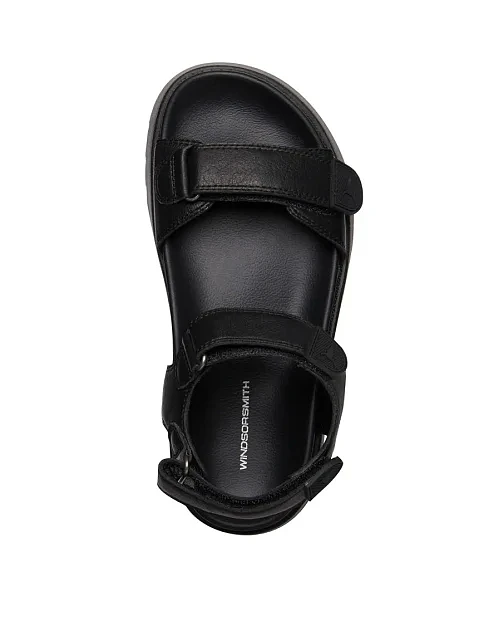 Жіночі сандалі WINDSOR SMITH THANKFUL шкіряні чорні жіночі сандалі - фото 3 - Miraton