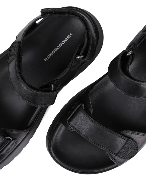 Жіночі сандалі WINDSOR SMITH THANKFUL шкіряні чорні жіночі сандалі - фото 6 - Miraton