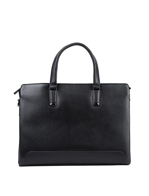 Чоловіча сумка MIRATON шкіряна чорна - фото 1 - Miraton