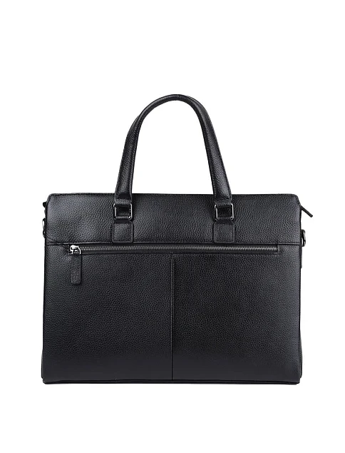 Чоловіча сумка MIRATON шкіряна чорна - фото 3 - Miraton