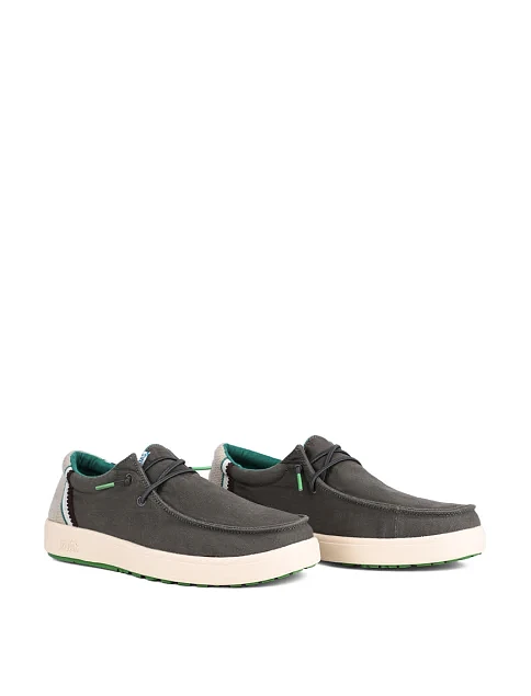 Мужские туфли Walk in Pitas CANA тканевые серые - фото 3 - Miraton