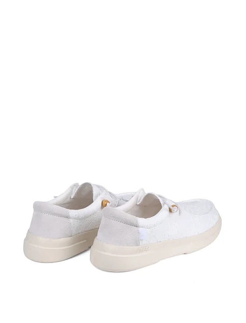 Жіночі туфлі Walk in Pitas KILA тканинні білі - фото 4 - Miraton