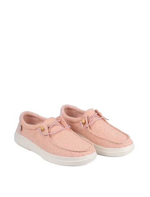 Женские туфли Walk in Pitas KILA тканевые розовые - фото 3 - Miraton