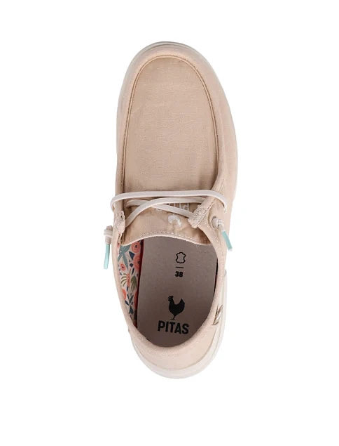 Женские туфли Walk in Pitas DAFNE тканевые бежевые - фото 5 - Miraton