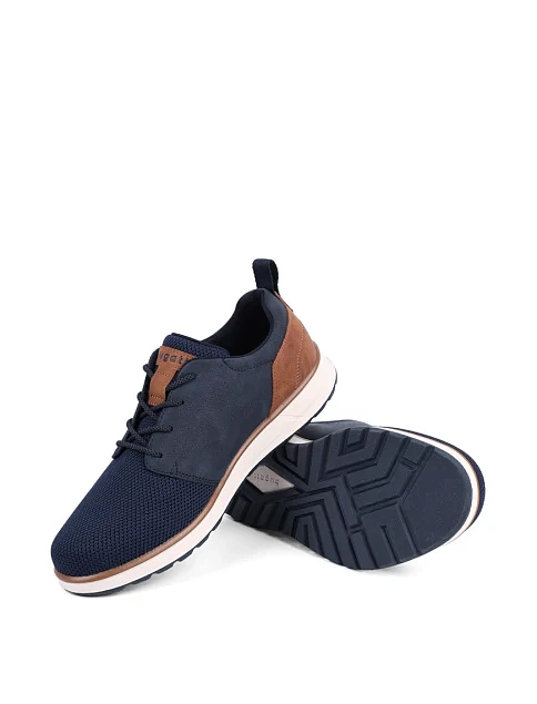 Чоловічі туфлі Bugatti з екошкіри сині - фото 2 - Miraton