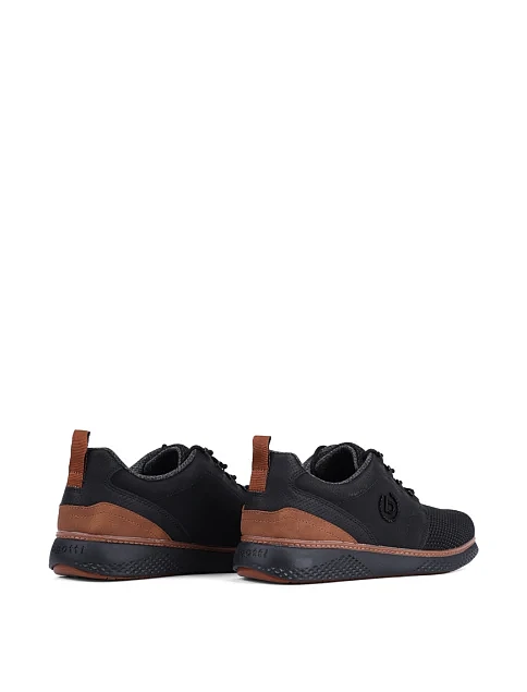 Чоловічі туфлі Bugatti з екошкіри чорні - фото 4 - Miraton