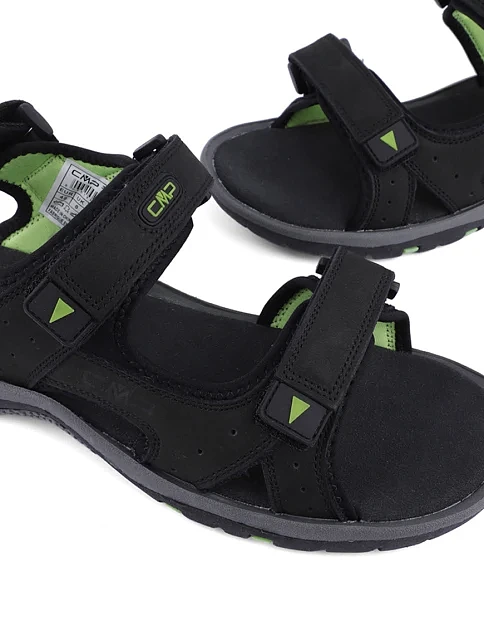 Мужские сандалии CMP кожаные черные - фото 5 - Miraton