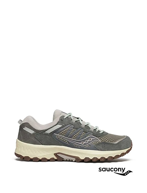Мужские кроссовки Saucony GRID PEAK тканевые серые - фото 1 - Miraton