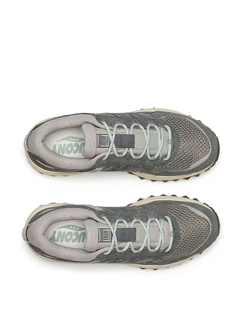 Мужские кроссовки Saucony GRID PEAK тканевые серые - фото 5 - Miraton