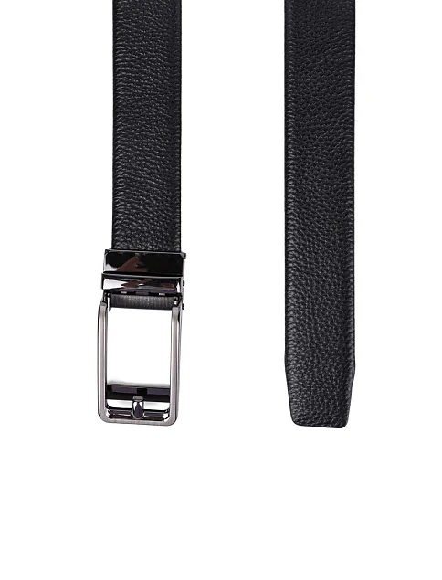 Ремінь шкіряний чорний - фото 2 - Miraton