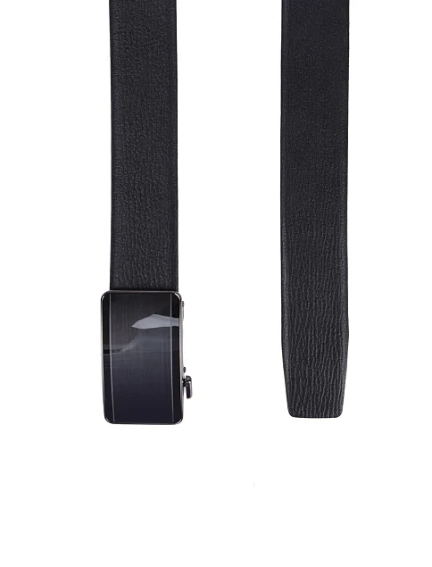 Ремінь шкіряний чорний - фото 2 - Miraton