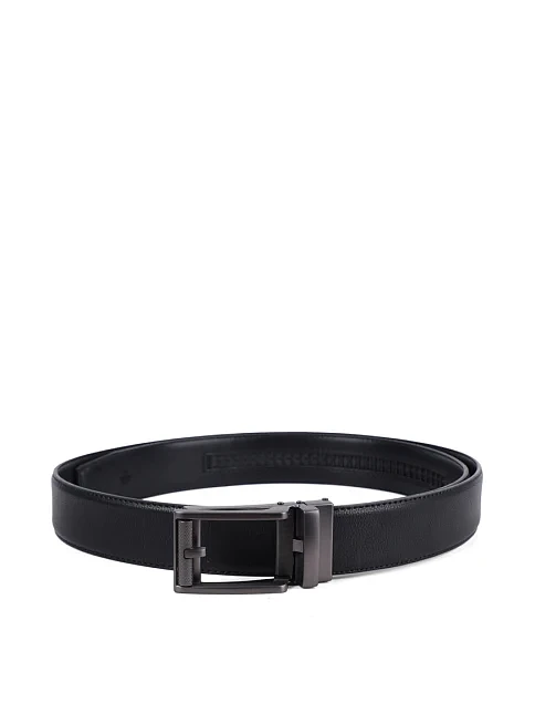 Ремінь шкіряний чорний - фото 1 - Miraton