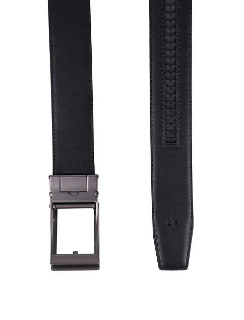 Ремінь шкіряний чорний - фото 3 - Miraton