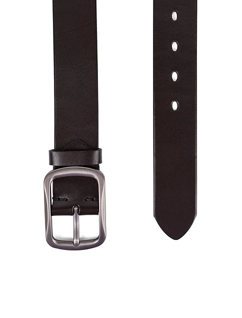 Ремінь шкіряний коричневий - фото 2 - Miraton