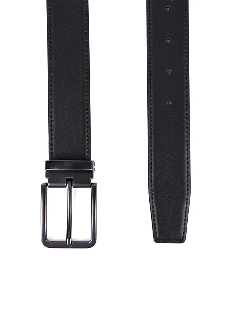 Ремінь шкіряний чорний - фото 2 - Miraton