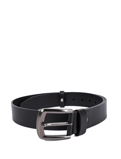 Ремінь шкіряний чорний - фото 1 - Miraton