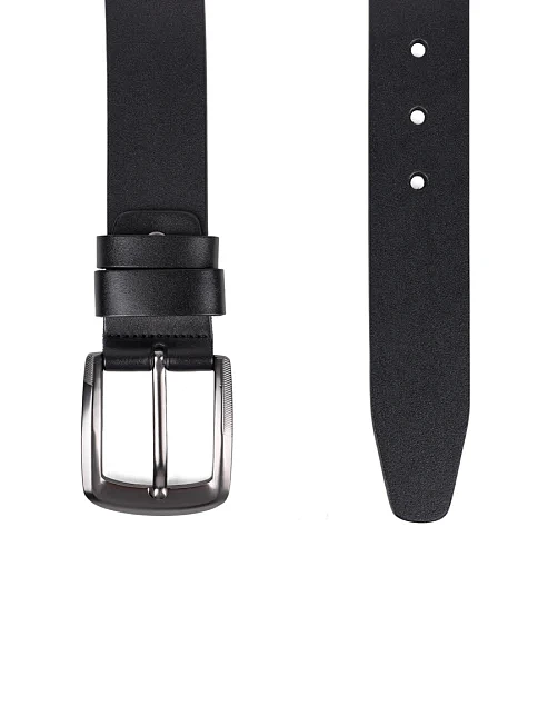 Ремінь шкіряний чорний - фото 2 - Miraton