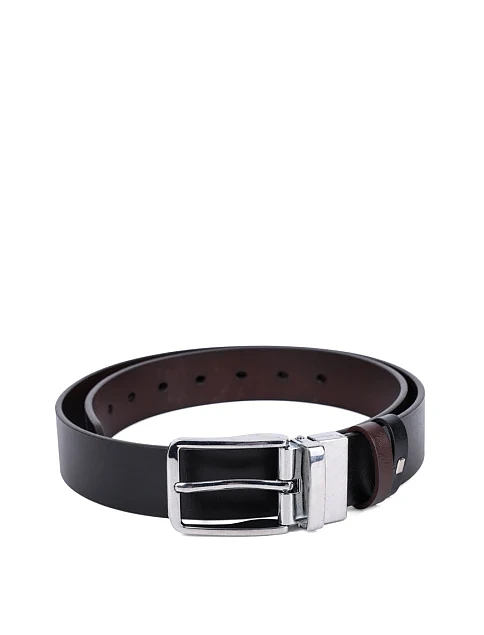 Ремінь шкіряний чорний - фото 1 - Miraton