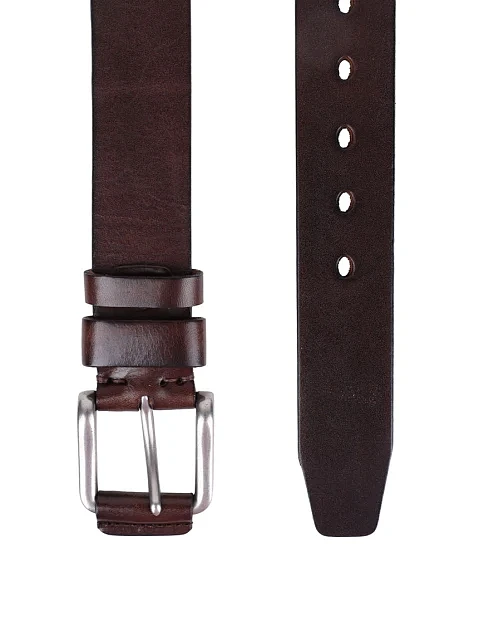 Ремінь шкіряний коричневий - фото 2 - Miraton