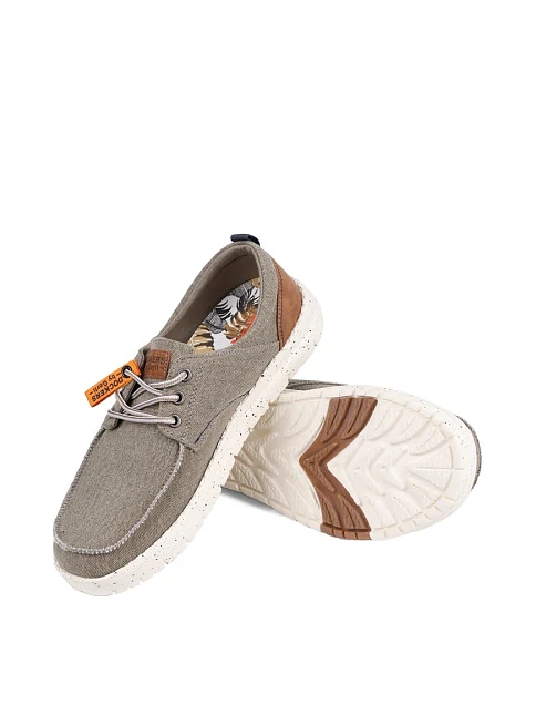 Чоловічі туфлі Dockers тканинні хакі - фото 2 - Miraton
