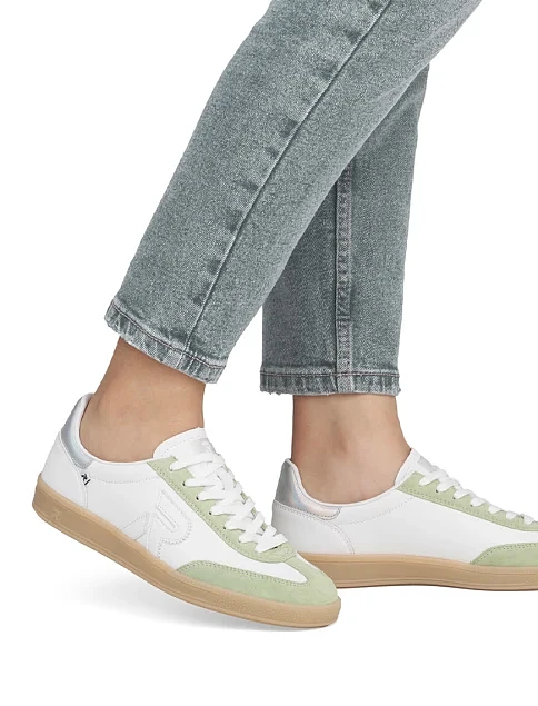 Женские кеды Rieker замшевые белые - фото 2 - Miraton