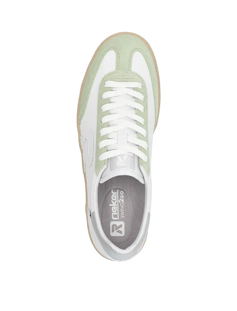 Женские кеды Rieker замшевые белые - фото 6 - Miraton