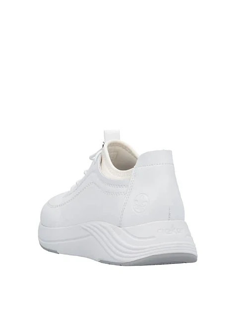 Жіночі кросівки Rieker шкіряні білі - фото 4 - Miraton