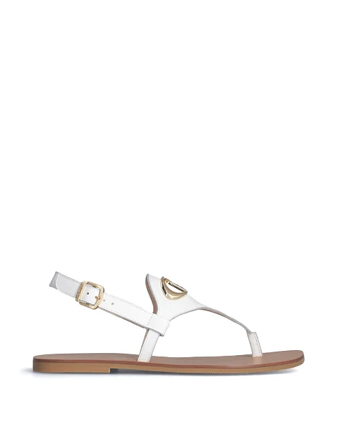 Жіночі сандалі LIU JO шкіряні білі - фото 2 - Miraton