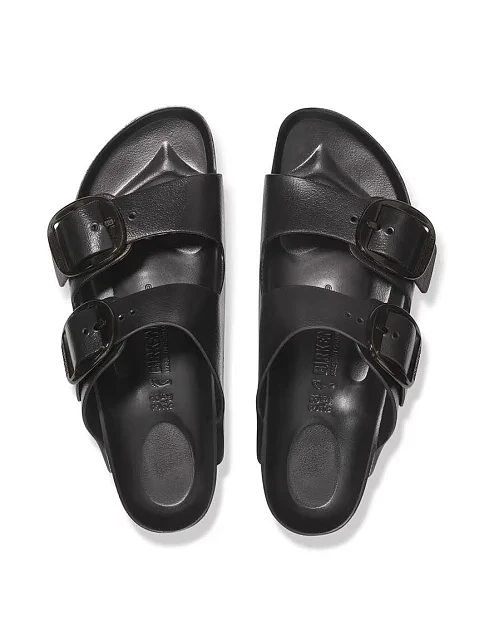 Женские шлепанцы BIRKENSTOCK Arizona Big Buckle Eva резиновые черные - фото 5 - Miraton