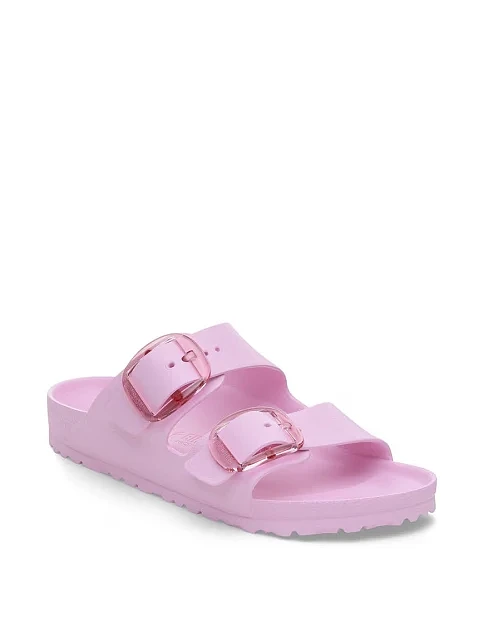 Женские шлепанцы BIRKENSTOCK Arizona Big Buckle Eva резиновые розовые - фото 2 - Miraton