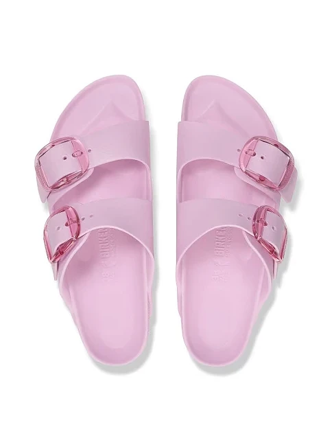 Женские шлепанцы BIRKENSTOCK Arizona Big Buckle Eva резиновые розовые - фото 5 - Miraton