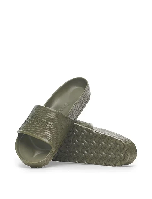 Женские шлепанцы BIRKENSTOCK Arizona PAP резиновые зеленые - фото 2 - Miraton