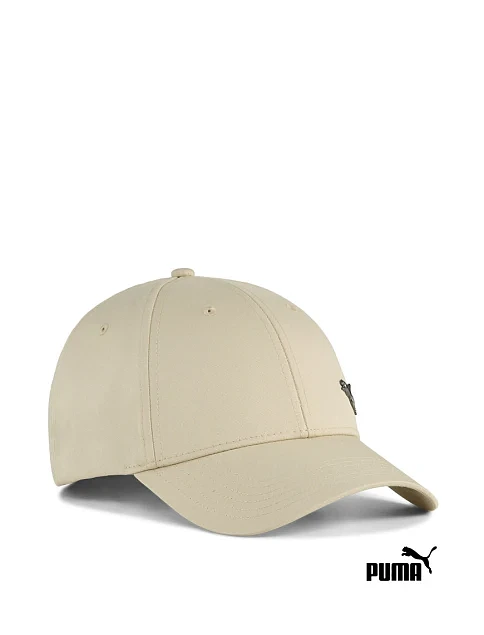 Бейсболка ESS Metal PUMA Cat тканинна бежева - фото 1 - Miraton