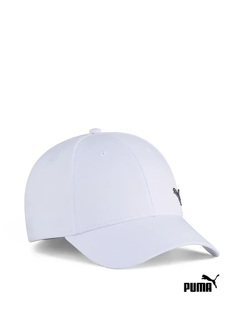Бейсболка ESS Metal PUMA Cat тканинна біла - фото 1 - Miraton