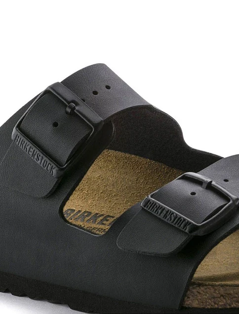 Мужские шлепанцы BIRKENSTOCK Arizona из экокожи черные - фото 4 - Miraton