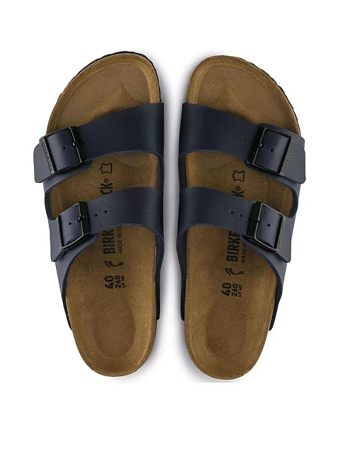 Мужские шлепанцы BIRKENSTOCK Arizona Bs из экокожи синие - фото 4 - Miraton