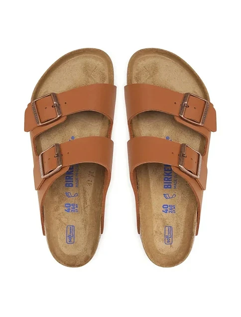 Женские шлепанцы BIRKENSTOCK Arizona Bs из экокожи оранжевые - фото 5 - Miraton