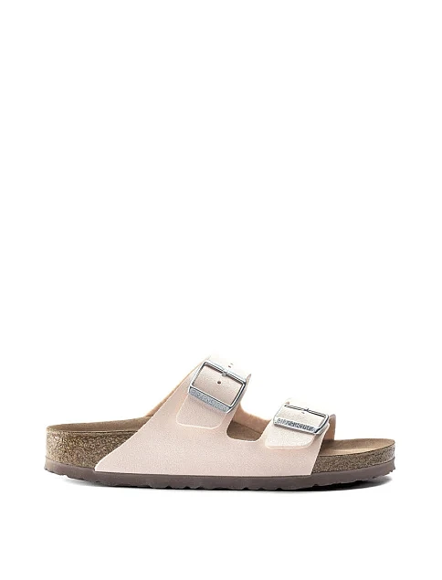 Женские шлепанцы BIRKENSTOCK Arizona BFBC из экокожи розовые - фото 1 - Miraton