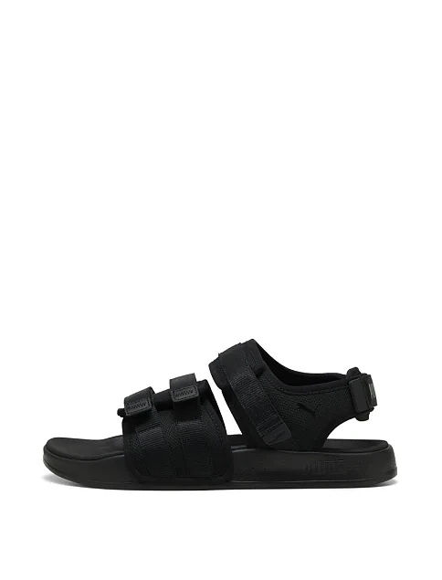 Мужские сандалии PUMA Leadcat City тканевые черные - фото 2 - Miraton