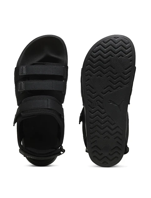 Мужские сандалии PUMA Leadcat City тканевые черные - фото 4 - Miraton