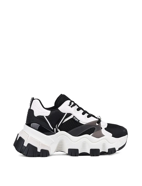 Жіночі кросівки Buffalo з екошкіри чорні - фото 1 - Miraton