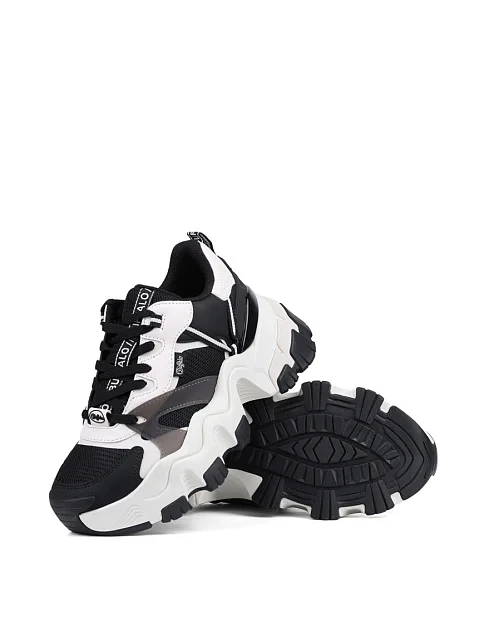 Жіночі кросівки Buffalo з екошкіри чорні - фото 2 - Miraton