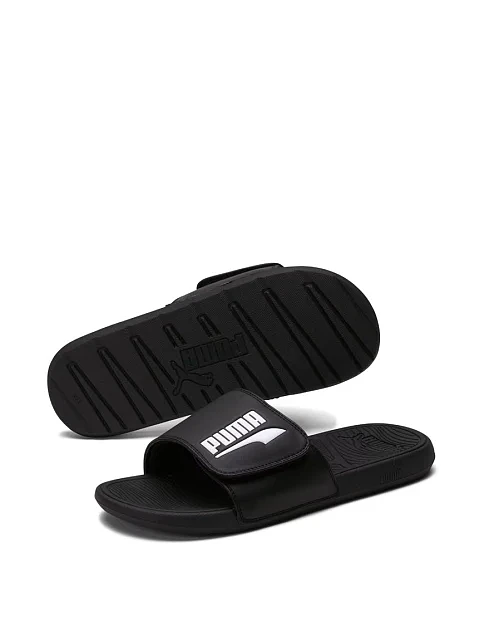 Мужские шлепанцы PUMA Cool Cat 2.0 резиновые черные - фото 3 - Miraton