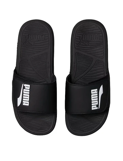 Мужские шлепанцы PUMA Cool Cat 2.0 резиновые черные - фото 5 - Miraton