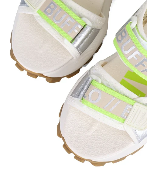 Жіночі сандалі Buffalo з екошкіри білі - фото 5 - Miraton