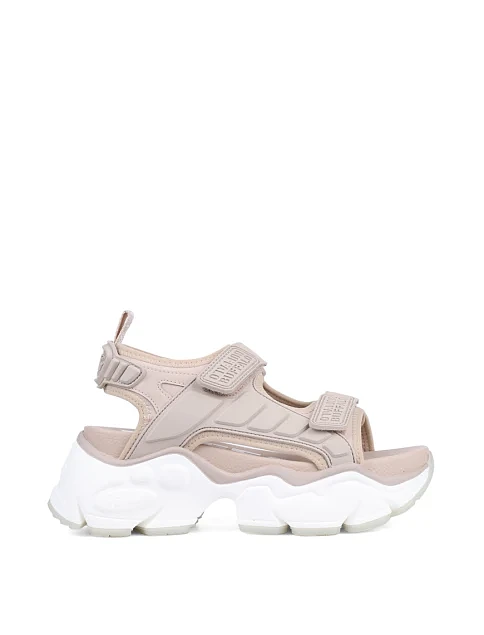 Жіночі сандалі Buffalo з екошкіри бежеві - фото 1 - Miraton