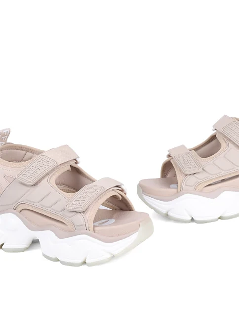 Жіночі сандалі Buffalo з екошкіри бежеві - фото 2 - Miraton